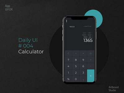 Daily #004 Calculator app artboard studio calculator ui daily ui figma ui ui design ux