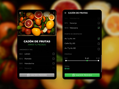 Fruit crate app daily ui figma ui ui ux