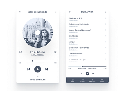 Music Player App daily ui design figma music player rock sodastereo ui ux