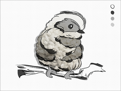 For the Birds: Days 05 bird illustration