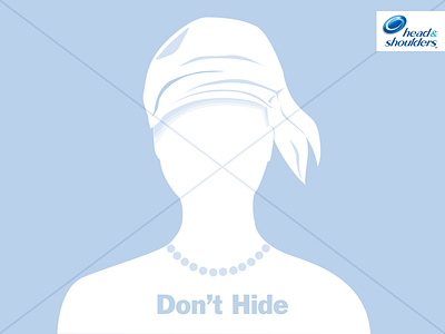 Don't Hide: Bandana advertising creative design layout