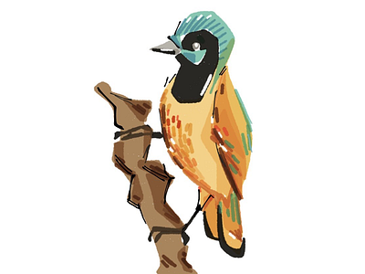 Daugther bird illustration iphone paper
