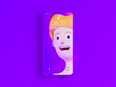 3D cartoon wallpaper 3d blender illustration iphone mobile