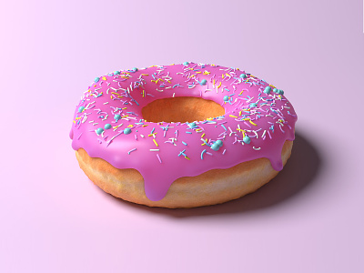 Donut 3d blender donut illustration render