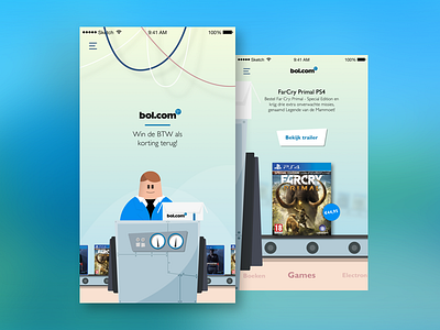 Bol.com app concept screens