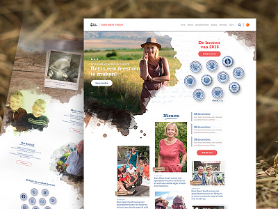 Boer zoekt Vrouw website redesign concept diagonal dirt farmers fullscreen homepage modern responsive ui ux web design website