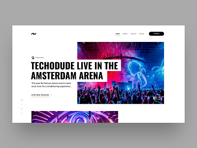 Dance organisation website design flat grid landingpage minimal music sketch ui ux web website