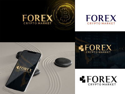 FOREX CRYPTO MARKET (LOGO DESIGN) branding crypto design forex illustration logo market ux vector