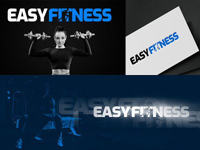 EASY FITNESS (LOGO DESING) branding design easy fitness graphic design illustration logo sports typography vector
