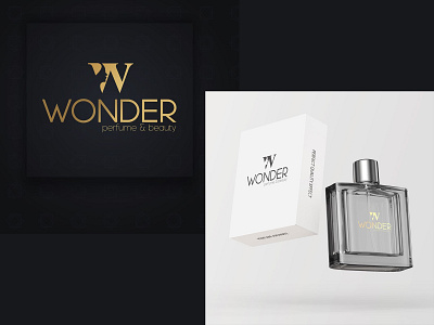 WONDER PERFUME & BEAUTY (LOGO DESIGN) beauty branding design graphic design illustration logo perfume product vector wonder