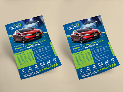 CAR & CARE (FLYER DESIGN) car care design flyer graphic design poster printing printmedia