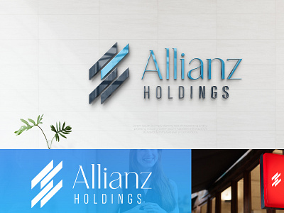 Allianz Holdings Logo alianz architecture graphic design logo logo design realestate typography vector
