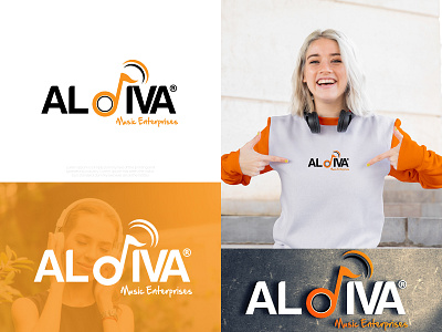 Aldiva Music Enterprise branding design enterprises graphic design logo music logo