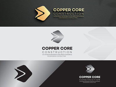 Copper Core Construction (Logo Design) construction copper design illustration logo design vector