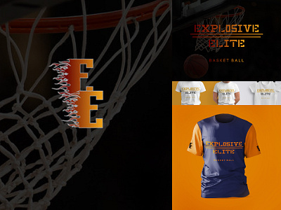 EXPLOSIVE ELITE (LOGO DESIGN) basketball explo graphic design illustration logo sports vector