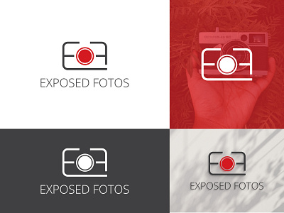 EXPOSED FOTOS (LOGO DESIGN) branding design logo photo photography vector