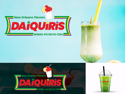 DAIQUIRIS (Logo Design) branding daiquiris graphic design illustration juice logo