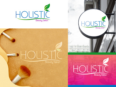 HOLISTIC (LOGO DESIGN) beauty logo branding fahsion log graphic design holistic illustration logo