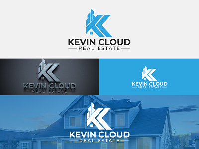 KEVIN CLOUD (Logo Design) branding design illustration kelvin logo real estate vector