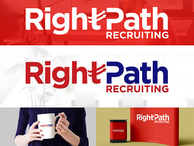 Right Path Recruiting branding design graphic design illustration logo rightpath vector