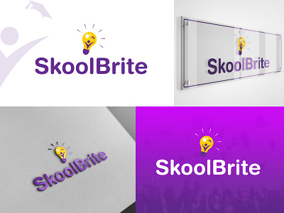 SkoolBrite branding bright design graphic design illustration logo school skool vector