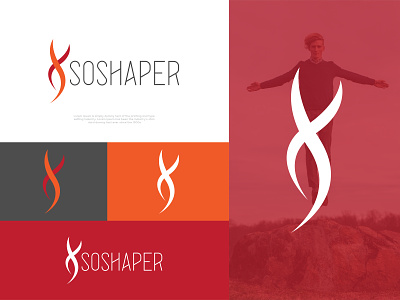 SHOSHAPER design fitness graphic design logo shahper vector