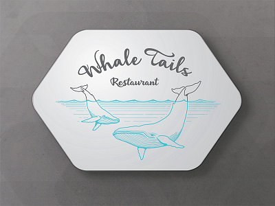 Logo Whale Tails Restaurant logo restaurant sea st.eustatius statia whale