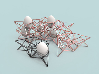 Modular Egg Rack egg egg rack modipow modular product design product presentation render