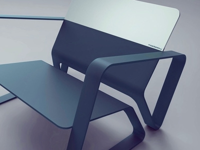 OSC- chair blue Silver blue chairs cool furniture furniture design furniture designer home decoration industrail design interior design keyshot modipow product design render sheet metal