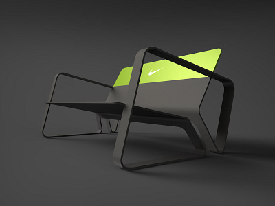Nike Bench bench black chair concept design nike product design runner shoe sport sporty