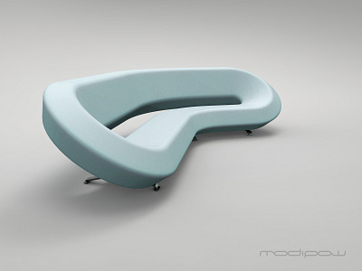 Modipow lab couch colour: light aqua couch design furniture industrial design keyshot modipow product design product presentation render rendering sofa