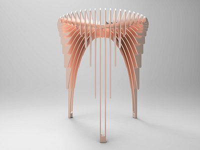 Rose 'waterfall' stool