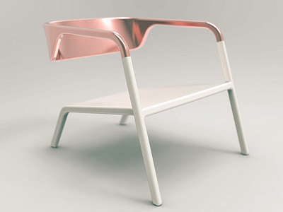 Lounge chair design chair copper furniture design product design render renderen