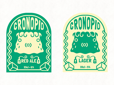 Cronopio Cronopio? beer brand branding brewery character label logo logodesign visual identity