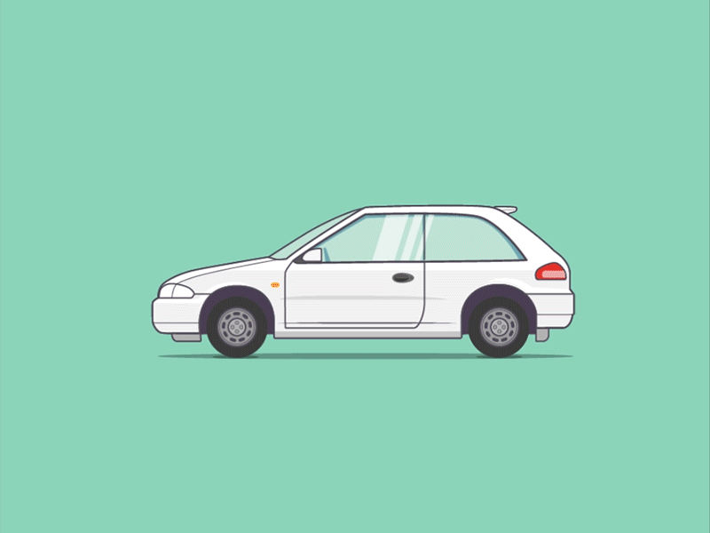 White Devil after effects vector car tuna gif speed rally car devil white colt mitsubishi