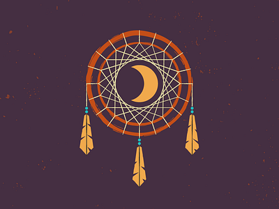 Dream Catcher american catcher dream grunge illustrator indian logo native vector