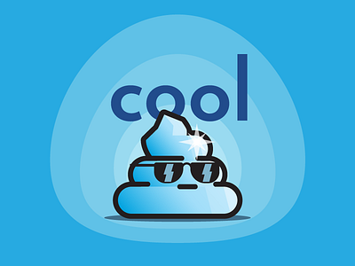 Cool Sh*t character cold cool crap elements ice illustrator sunglasses vector