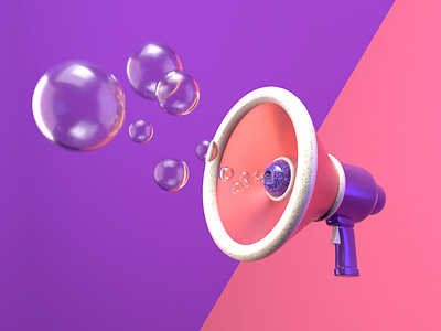 Nothing To Say blender blender3d just just for fun megaphone things