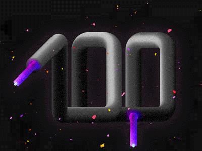 100 Followers 100 blend celebration confetti followers gif socialbakers