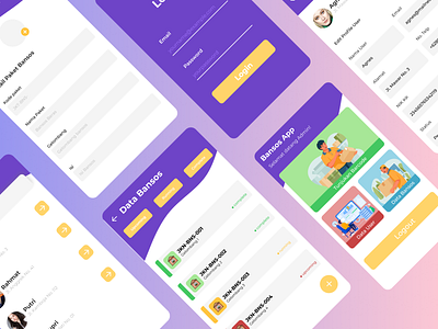 Bansos Apps app app design bansos design purple ui ui design ux design