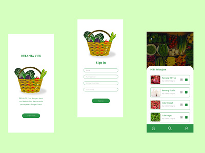 Apps Belanja Sayur apps design app uiux vegetables