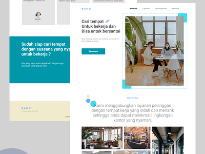 BAKO - CO-working Landing page coworking landingpage ui web