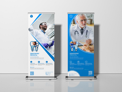 Demistry roll up banner template brand identity dentistry dribble freelancers medical medical banner psd roll up banner rc enterprize roll up banner roll up banner template