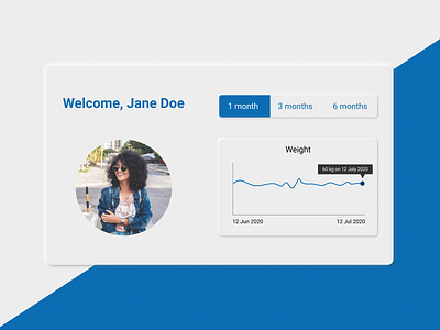 Statistics #DailyUI #066 blue and white dailyui dailyui 066 design figma neumorphism statistics ui ux web weight