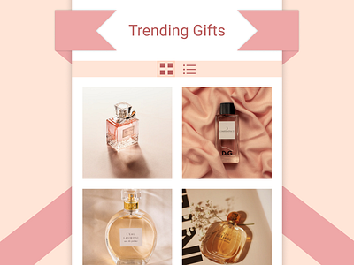 Trending #DailyUI #069 dailyui dailyui 069 design figma gifts list view perfume trending ui ux web