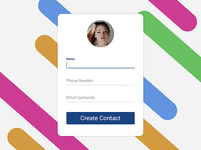 Create New contact create contact create new create profile dailyui dailyui 090 design figma mobile new contact ui ux web