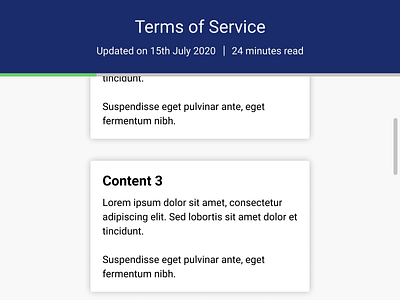Terms of Service dailyui dailyui 089 design figma reading reading progress terms of service ui ux web