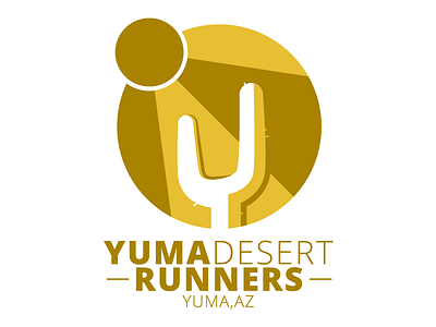 Yuma Desert Runners cactus running sun vector yuma