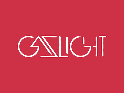 Gaslight concert gaslight music text type typography vector