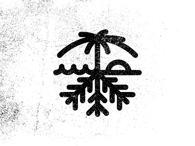 CaliSota california icon illustraion line minnesota palmtree snowflake sunset waves